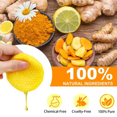 Turmeric Kojic Acid Cleansing Pads 50 Counts, Turmeric Cleansing Pads, Turmeric Face Scrub Pads Exfoliating Face to Help Balance Skin Oil and Water