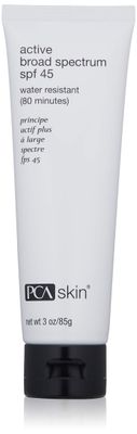 PCA SKIN Active Broad Spectrum SPF 45 - Zinc Oxide Water-Resistant Face &amp; Body Sunscreen Lotion, Reef-Friendly, Oxybenzone &amp; Oil-Free Formula (3 fl oz)