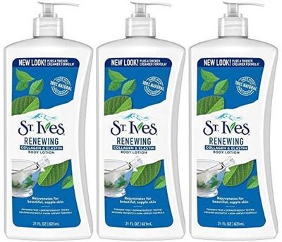 St. Ives Skin Renewing Body Lotion Collagen Elastin 21 oz(Pack of 3)
