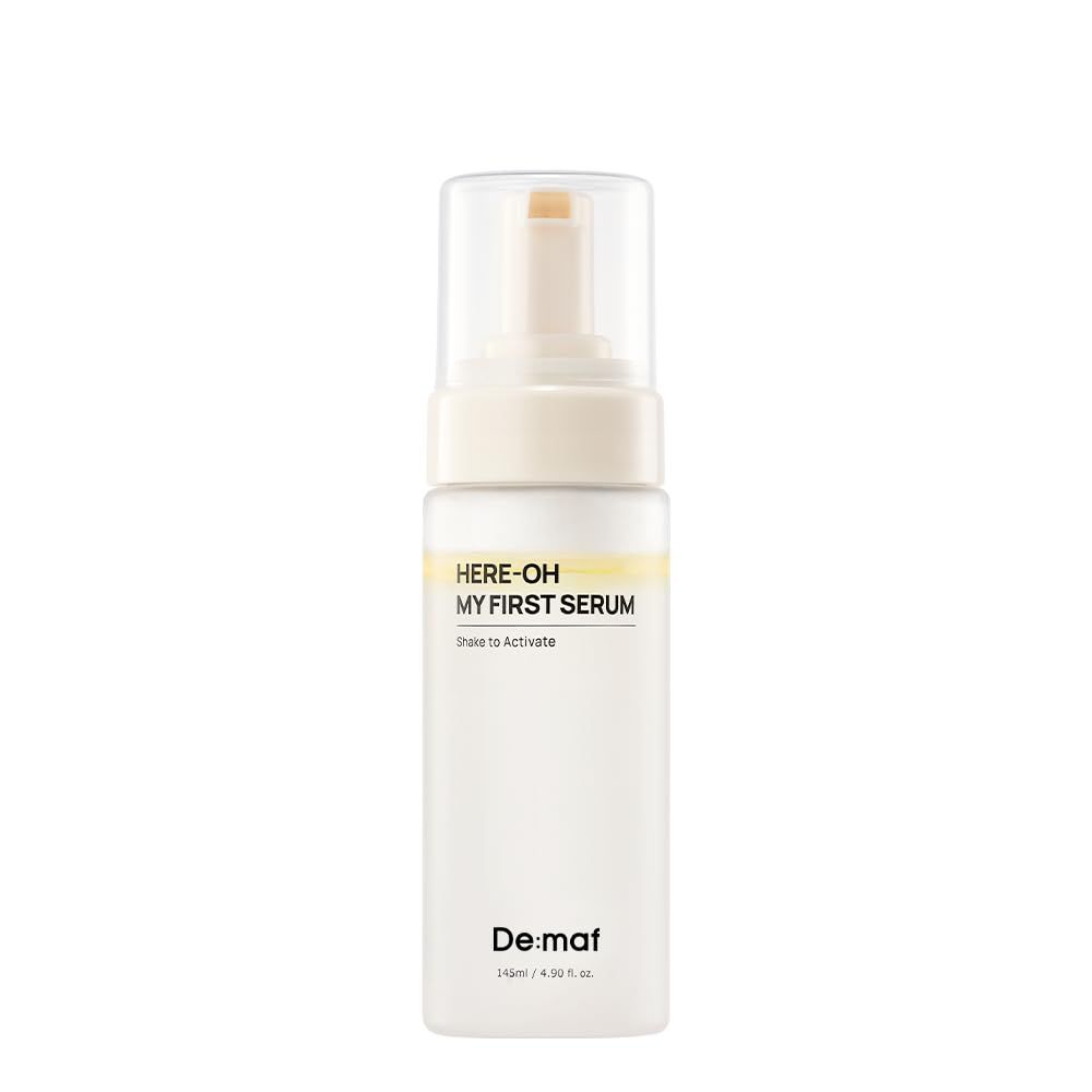 Here-Oh My First Hydrating Serum with Hyaluronic Acid | Facial Serum for Glowing Skin &amp; Skin Barrier Repair | Korean Serum for Dry Skin &amp; Sensitive Skin (4.90 fl oz)