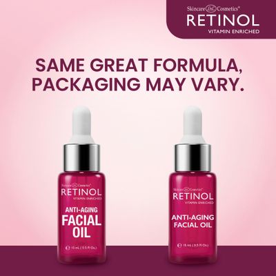 Retinol Anti-Aging Facial Oil - Instantly Adds A Glow To Your Face For A Younger Look - Radiance Booster With Nine Essential Oils Restores Hydration &amp; Nourishment To Your Skin Night &amp; Day