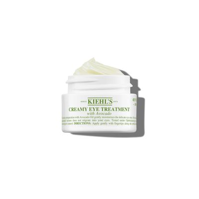 Kiehl&#39;s Avocado Eye Treatment, Nourishing and Hydrating Eye Cream, Avocado Oil and Caffeine to Energize and Invigorate Dry, Tired Eyes, 99% Naturally Derived Formula - 0.5 fl oz