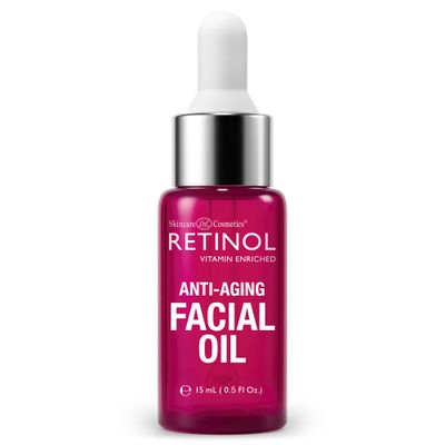 Retinol Anti-Aging Facial Oil - Instantly Adds A Glow To Your Face For A Younger Look - Radiance Booster With Nine Essential Oils Restores Hydration &amp; Nourishment To Your Skin Night &amp; Day