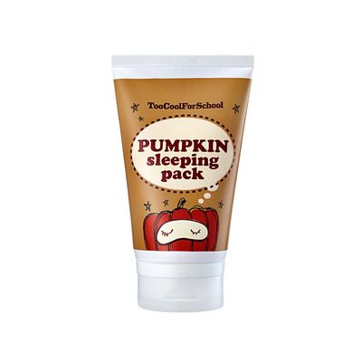 Too Cool For School Pumpkin Sleep Mask Pack, 3.4 oz | Pumpkin Extracts | Enzyme Peeling | Night Mask | Super Soft Skin