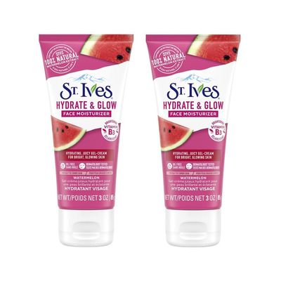 St. Ives Hydrate &amp; Glow Face Moisturizer Watermelon, 3oz (Pack of 2)