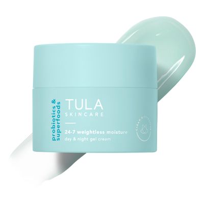 TULA Skin Care 24-7 Weightless Moisture Hydrating Day &amp; Night Cream - Anti-Aging Lightweight Gel Cream Moisturizer for Face, Contains Watermelon &amp; Blueberry Extract, 1.5 oz.