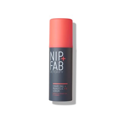 Nip+Fab + Fab Charcoal and Mandelic Acid Fix Serum for Face with Activated Charcoal and Cocoa Butter Hydrating Moisturizing, 1.7 fluid ounces