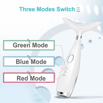 Neck Face Beauty Device, Skin Care Face Massager, 3 in 1 Facial Massage Tool with Heating &amp; Vibration