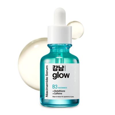 Niacinamide B3 Serum | Korean Pore Minimizer Glutathione Serum for face | Vitamin B3 &amp; Multi Peptide Serum for Face | Glow Serum for Dark Spots | Glass Skin Korean Skincare - 1.01 fl oz (30ml)