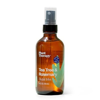 Plant Therapy Tea Tree &amp; Rosemary Facial Mist 4 oz Instantly Hydrates &amp; Refreshes Skin, Helps Minimize the Appearance of Redness &amp; Irritation