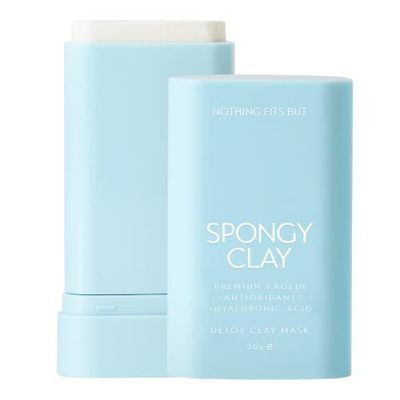 NOTHING FITS BUT PORE PURIFYING DETOX SPONGY CLAY STICK MASK &amp; SILICONE BRUSH PAD