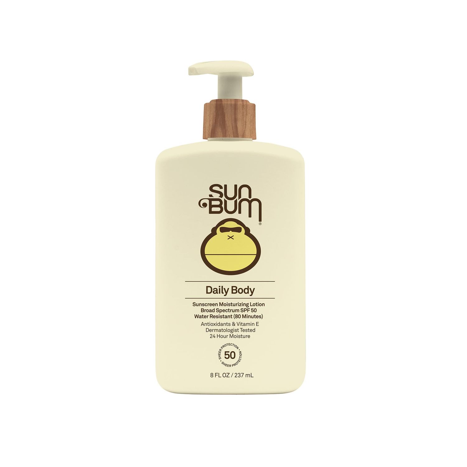 Sun Bum Daily SPF 50 Sunscreen Body Lotion| Broad Spectrum Moisturizing Sunblock with Vitamin E | Vegan and Hawaii 104 Act Compliant (Octinoxate &amp; Oxybenzone Free) | Dermatologist Tested | 8 Fl Oz