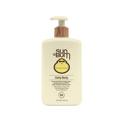 Sun Bum Daily SPF 50 Sunscreen Body Lotion| Broad Spectrum Moisturizing Sunblock with Vitamin E | Vegan and Hawaii 104 Act Compliant (Octinoxate &amp; Oxybenzone Free) | Dermatologist Tested | 8 Fl Oz