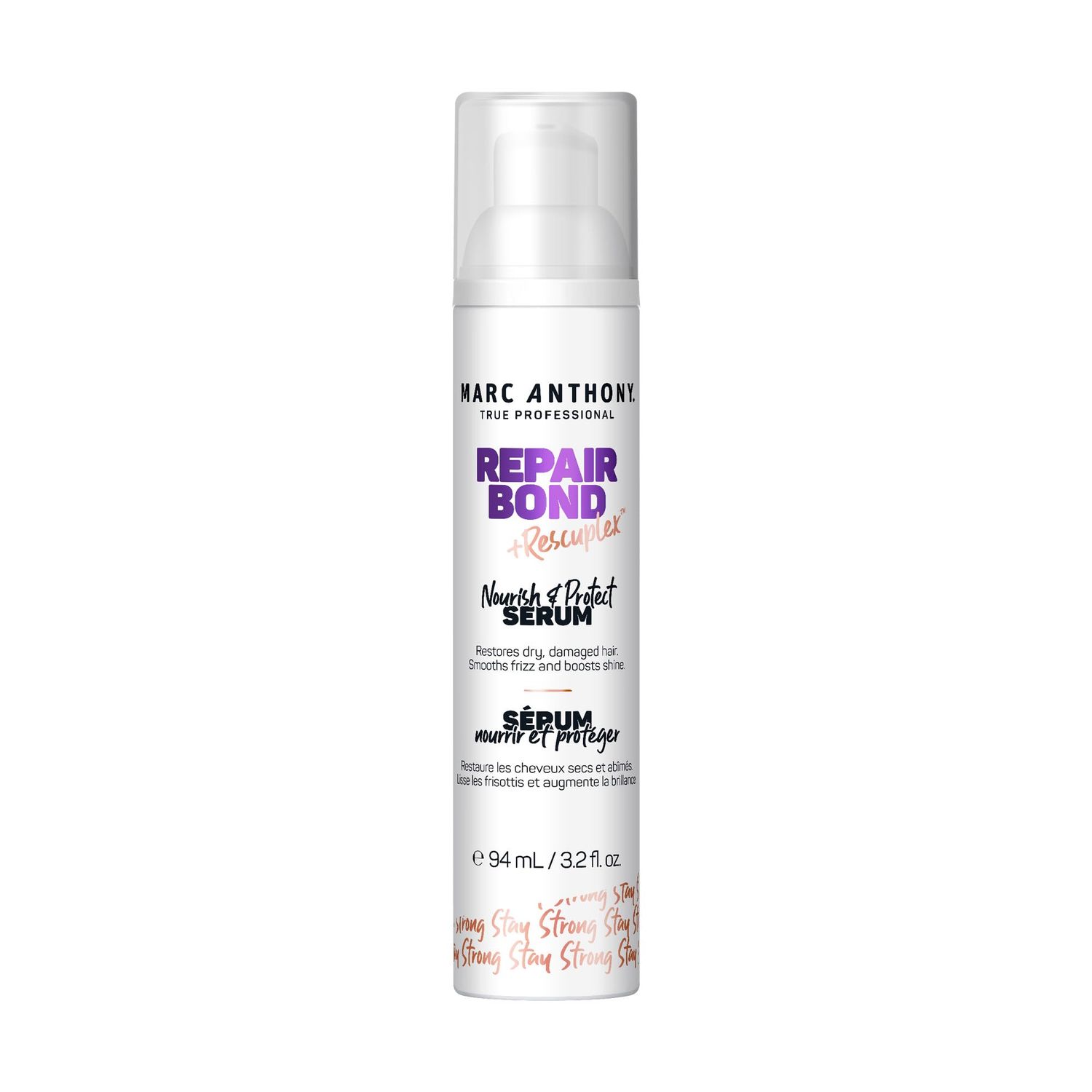 Marc Anthony Hair Serum for Frizzy &amp; Damaged Hair, Repair Bond + Rescuplex Strength &amp; Protect Serum - 3.2 fl oz