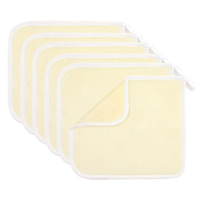 PHOGARY 6 Pack Exfoliating Wash Cloths for Body Scrub and Face Clean, Dual-Sided Exfoliating Wash Towels Bath Washcloths for Men Women Skin Massage Spa - Rough Exfoliating Side