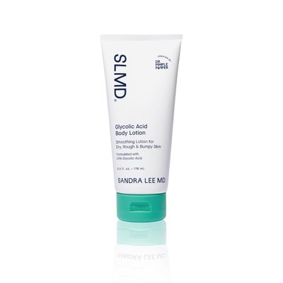 SLMD by Dr. Pimple Popper | Glycolic Acid Body Lotion | Exfoliating Lotion for Rough, Bumpy Skin and Skin Prone to KP, Ingrown Hairs, Shaving Bumps | 10% AHA - 6 fl. oz.