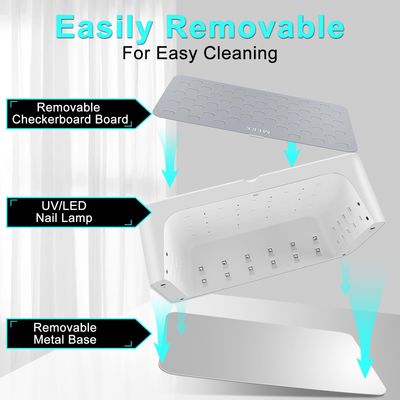 MEKK UV LED Nail Lamp,Luxury UV Light for Gel Nails,Two Hand Cordless UV Nail Lamp with Special Red Light Skincare,4+2 Timer,UV Nail Light for Resin,LED Nail Dryer,Rechargeable Nail Lamp for Gel X