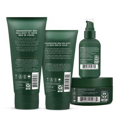 SheaMoisture Beard-Care Kit for Men, Includes Wash, Balm, Oil, Conditioner, Natural Shea Butter &amp; Maracuja Oil, Great Gift
