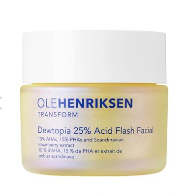OLEHENRIKSEN Dewtopia 25% AHA + PHA Flash Facial Exfoliating Face Mask 1.69 oz / 50 mL