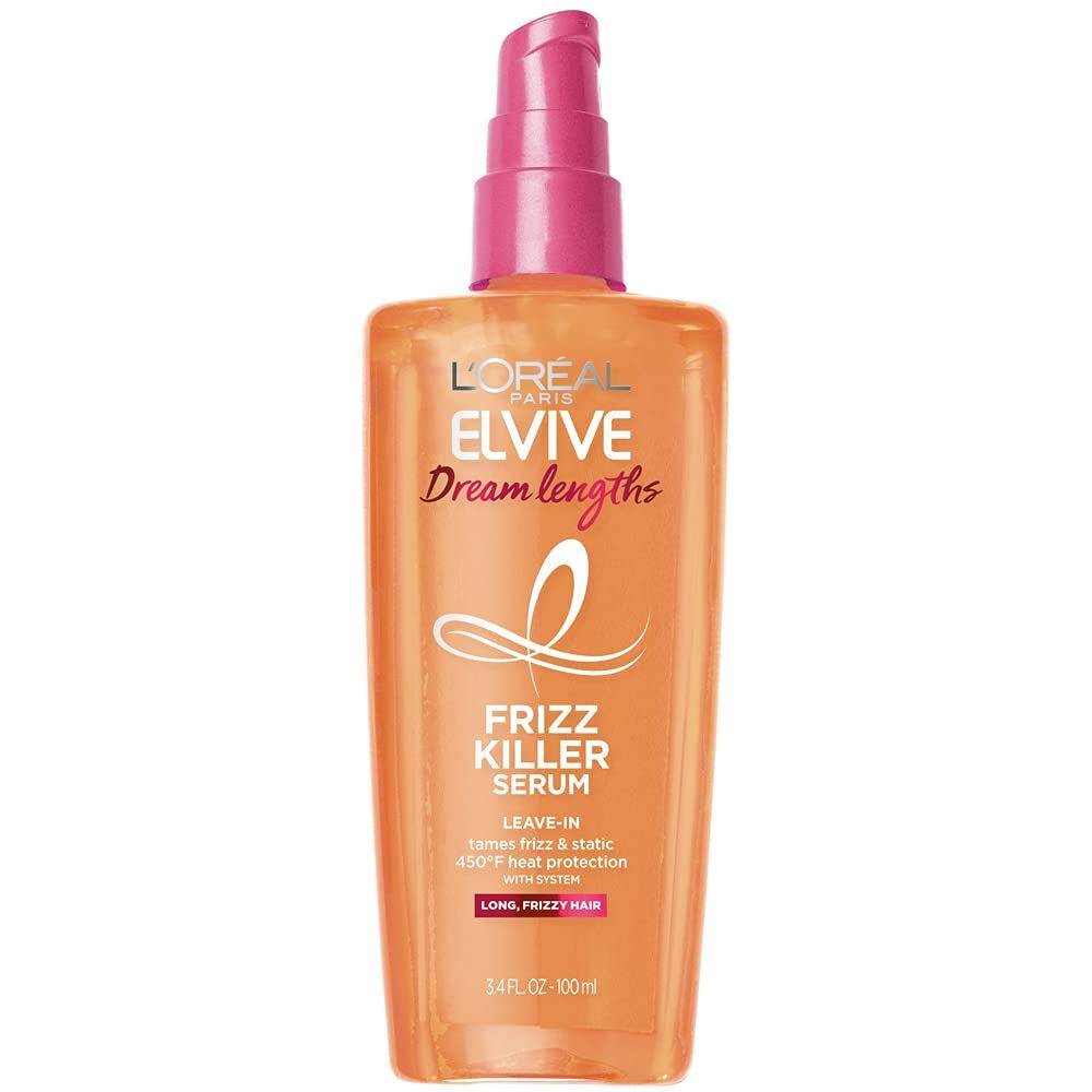 L&#39;Oreal Paris Elvive Dream Lengths Frizz Killer Leave-In Serum, 3.4 Ounce
