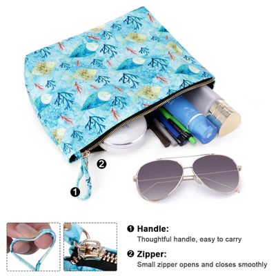 Kamo Makeup Bags - Cosmetic Bag for Women Zipper Pouch Travel Cosmetic Organizer Travel bags for toiletries Pencil case