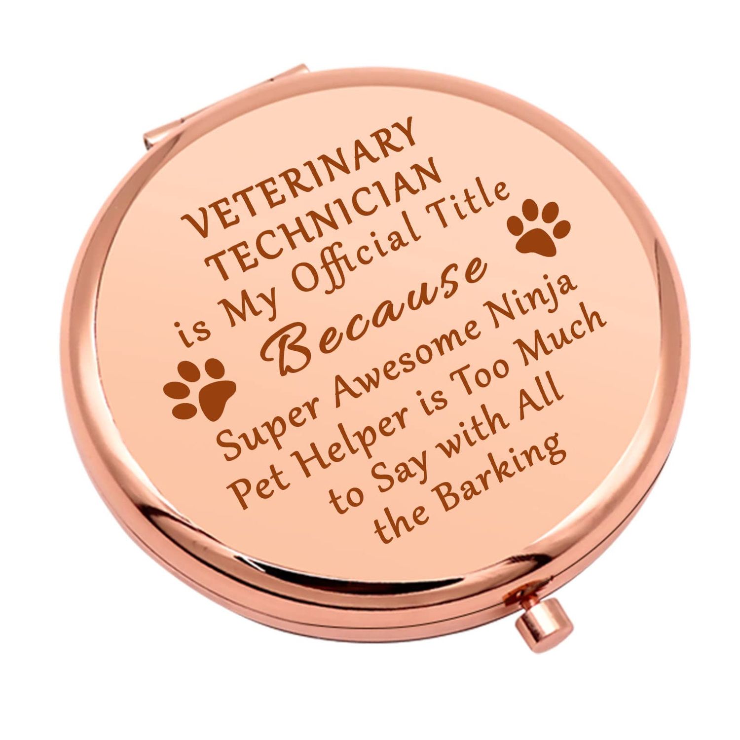 Veterinarian Appreciation Gifts for Women Compact Makeup Mirror Veterinary Technician Gift Vet Tech Gifts for Women Vet Tech Graduation Gifts Folding Makeup Mirror Birthday Thanksgiving Gifts