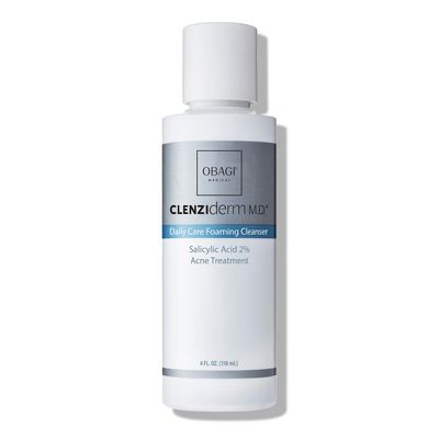 Obagi CLENZIderm M.D. Daily Care Foaming Acne Cleanser - Acne Treatment with 2% Salicylic Acid (BHA) - 4 oz