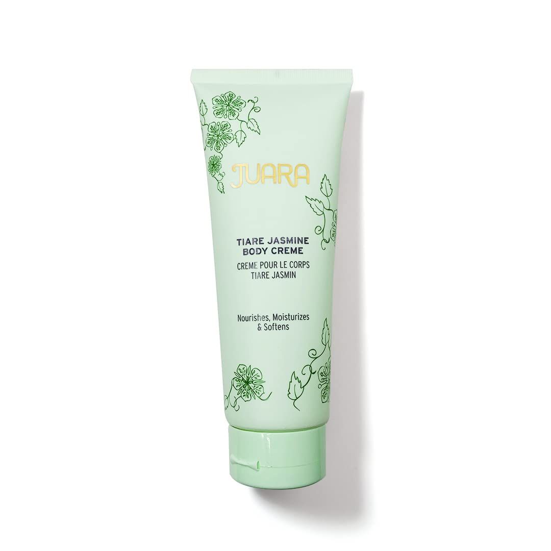 Juara - Tiare Jasmine Body Creme | Moisturizing Lotion | Dry Skin Hydration | Skin, Hands and Feet Cream | Soothing Skincare Balm | Cruelty Free, Paraben, Sulfate Free, Vegetarian | 8 oz