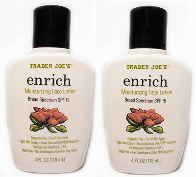 Trader Joe&#39;s Enrich Moisturizing Face Lotion Pack of 2