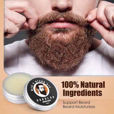 Varolan Beard Growth and Grooming Kit - Growth Oil (2Oz), Balm, Comb, E-book, Storage Bag, Mustache Mens Gift Set for Him