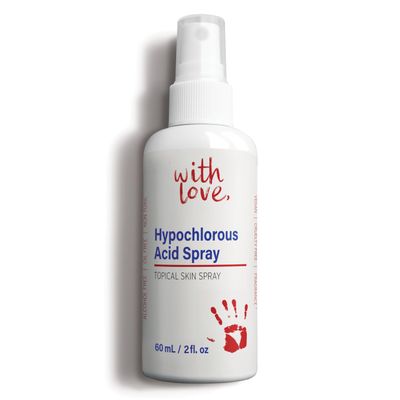 Hypochlorous Acid Spray, 2 Ounce Topical Skin Cleansing Spray for Eyelid and Eyelash, Non Toxic Hypochlorous Acid Spray for Face, Alcohol Free, Vegan, Cruelty Free, Hypochlorous Acid Cleaner for Skin