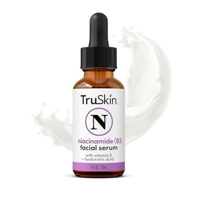 TruSkin (B3) Niacinamide Serum for Face - Pore Minimizer, Soothe Blemishes, Redness, Calm Skin &amp; Even Skin Tone - Hydrating Niacinamide + Hyaluronic Acid, Vitamin E, Aloe Vera &amp; Avocado Oil - 1 fl oz
