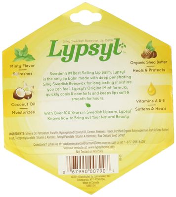 Lypsyl Lypmoisturizer Ori Size .1z Lypsyl Lypmoisturizer Original .1z (Pack of 5)