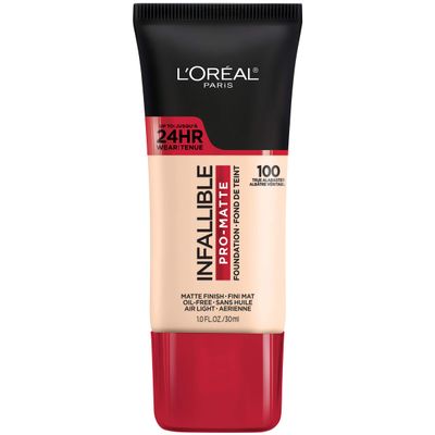 L&#39;Oreal Paris Cosmetics Makeup Infallible Pro-Matte Liquid Longwear Foundation, True Alabaster, 1 fl oz.