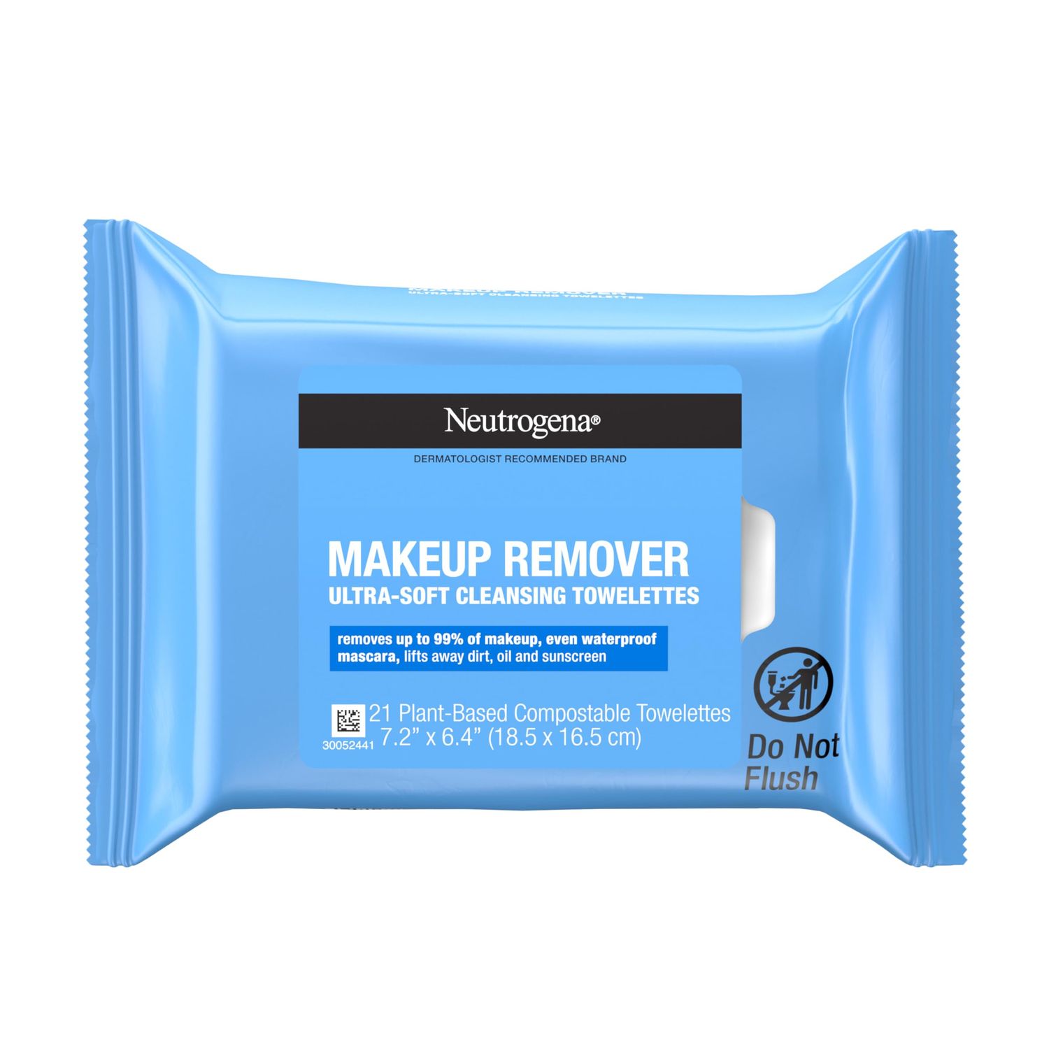 Neutrogena Makeup Remover Wipes, Daily Facial Cleanser Towelettes, Gently Cleanse and Remove Oil &amp; Makeup, Alcohol-Free Makeup Wipes, 21 ct