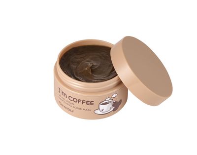 TONYMOLY I'm Coffee Gel To Cream Smoothing Scrub Mask, Gentle Exfoliation, Smooths and Brightens for Softer Skin, 100 ml