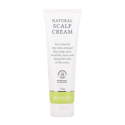 MooGoo Scalp Cream - Seborrheic Dermatitis &amp; Cradle Cap Natural Formula, Relief for Red, Itchy, Crusty &amp; Dry Skin Around the Scalp, Ears, Hairline, Eyes &amp; Nose, for Babies &amp; Adults, 120g / 4.2oz.