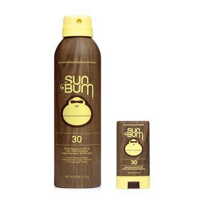 Sun Bum Sun Bum Original Spf 30 Sunscreen Spray and Face Stick vegan and Reef Friendly (octinoxate &amp; Oxybenzone Free) Broad Spectrum Moisturizing Uva/uvb Sunscreen With Vitamin E