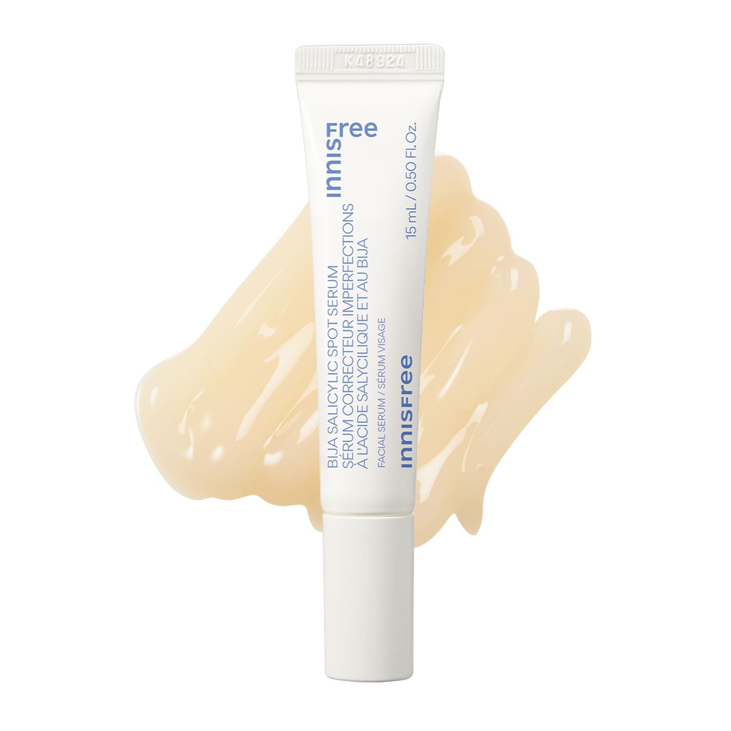 innisfree Bija Salicylic Spot Serum with Salicylic Acid and Castor Seed Oil, Korean Skincare Spot Serum for Smooth Skin (Packaging May Vary)