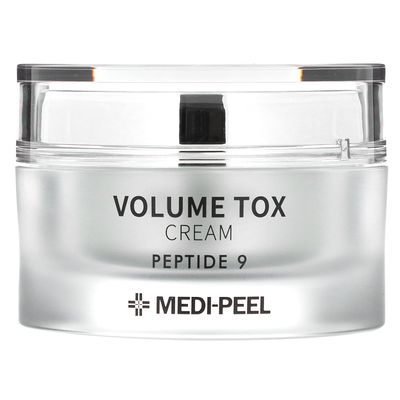 Medi-Peel Peptide 9, Volume Tox Cream, 1.76 oz (50 g), Anti-wrinkle cream, Collagen, Hyaluronic acid, Moisturizing Cream, Enhance Elasticity, Anti-aging, Volumize Skin, Korean skincare