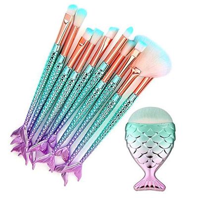 Tenmon 11 PCS Makeup Brush Set,Eyeshadow Eyeliner Makeup Brush Makeup Foundation Eyebrow Eyeliner Blush Cosmetic Concealer Brush