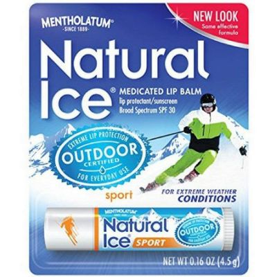 Mentholatum Natural Ice Sunscreen/Lip Protectant SPF 30 Sport 1 Each (Pack of 6)