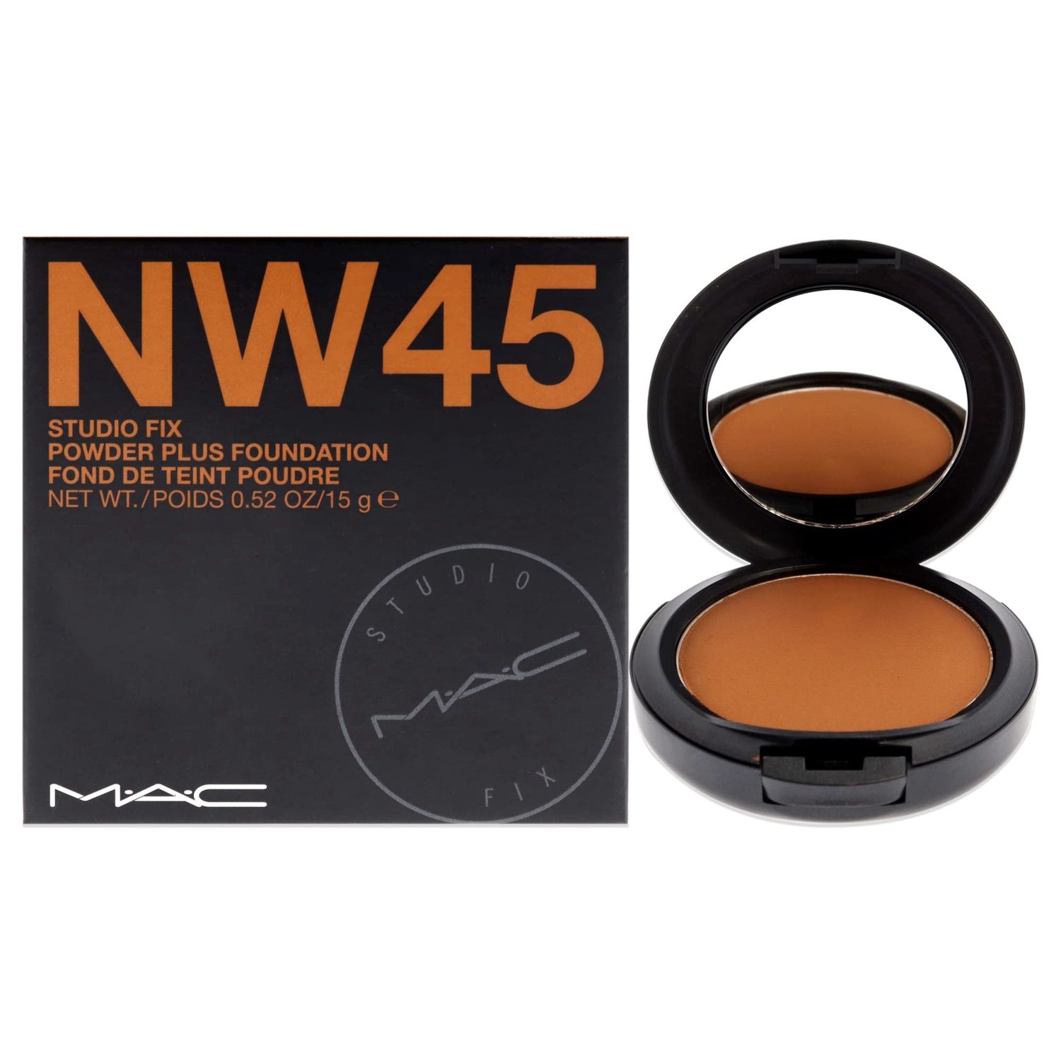 MAC Studio Fix Powder Plus Foundation, NW45, 0.52 Fl Oz (Pack of 1) (MACM51048)