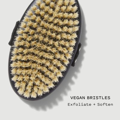 Keys Soulcare Energizing Dry Body Brush, Gently Exfoliates &amp; Opens Pores for Soft, Smooth, Brighter &amp; Glowing Skin, Vegan, Cruelty-Free