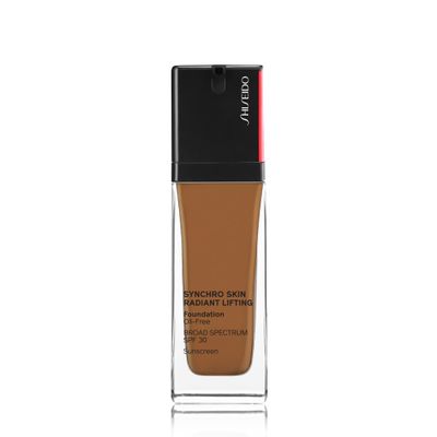 Shiseido Synchro Skin Radiant Lifting Foundation SPF 30, 510 Suede - 30 mL - Medium-to-Full, Buildable Coverage - 24-HR Hydration - Transfer, Crease &amp; Smudge Resistant - Non-Comedogenic