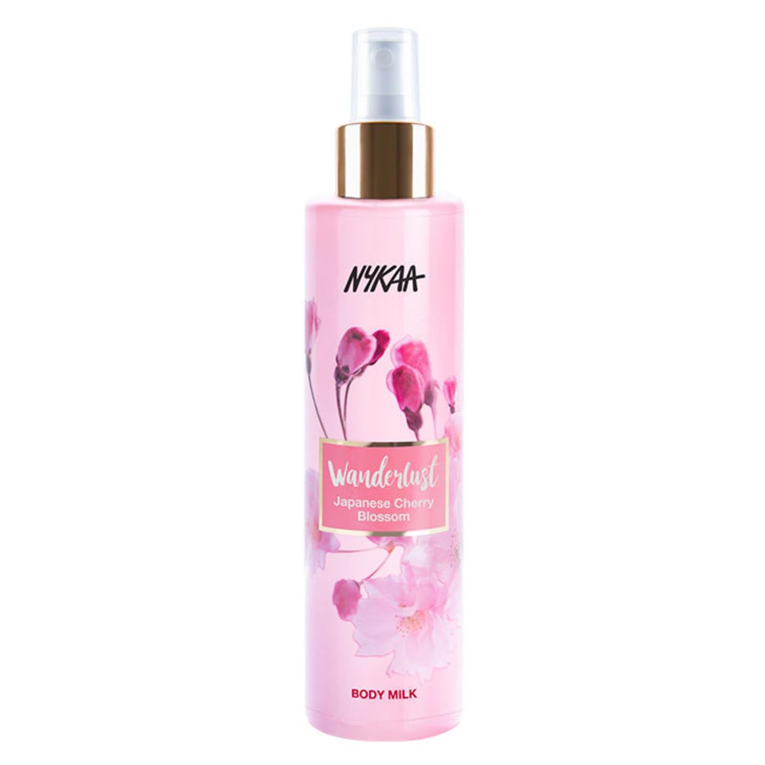 Nykaa Naturals Wanderlust Body Milk - Body Lotion for Dry Skin - Enriched with Green Tea Leaf Extracts - Lightweight and Non-Greasy Formula - Vegan - Japanese Cherry Blossom - 6.08 oz