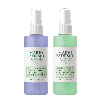 Mario Badescu Facial Spray 2 Piece Set, Includes Aloe, Chamomile &amp; Lavender Face Mist PLUS Aloe, Cucumber, Green Tea Face Mist for All Skin Types, Dewy Finish, 4 Fl Oz, 2 Count (Pack of 1)