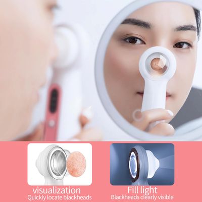 Visual Blackhead Remover Vacuum,3 Adjustment Modes & 3 Silicone Nozzle Blackhead Extractor, Pore Cleaner LED Magnifier, Professional Black Head Extractions Tool, No APP Connection Required.