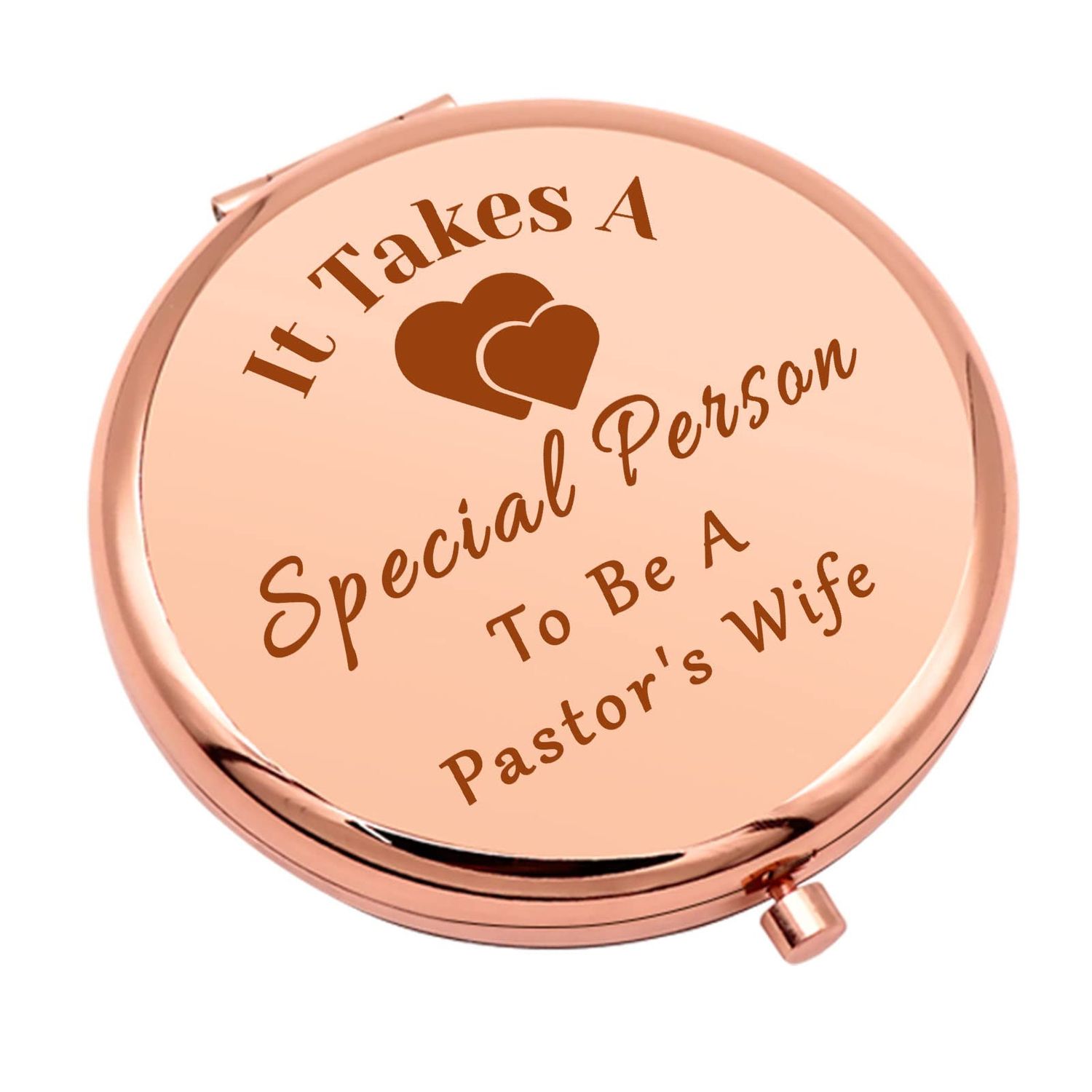 Pastor Wife Appreciation Gifts Compact Makeup Mirror for Minister&#39;s Wife Birthday Gift for Pastor Wife Mother&#39;s Day Thanksgiving Gifts Folding Makeup Mirror Religious Gift for Women