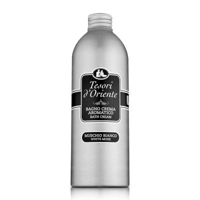 Tesori dOriente Bubble Bath for Women, Foaming Bath, Bath Bubbles for Women Relaxing, Luxurious Body Wash for Women &amp; Skin Care - 500 Ml-16.91 us Fl Oz- [Italian Import ]-(White Musk)